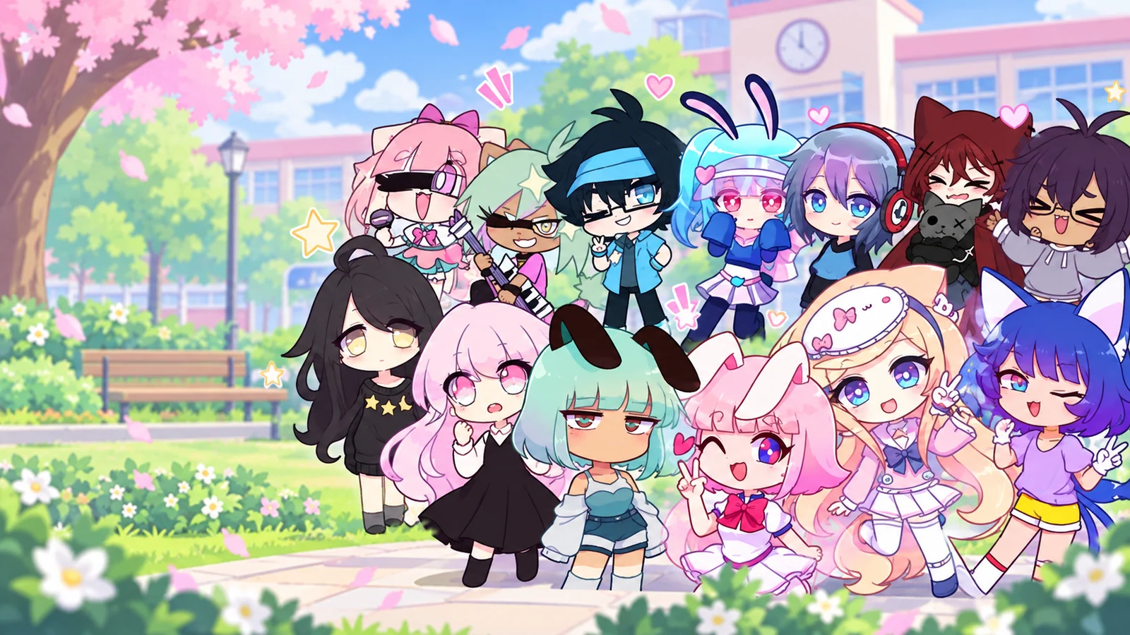 Gacha Life game-inspired editorial illustration