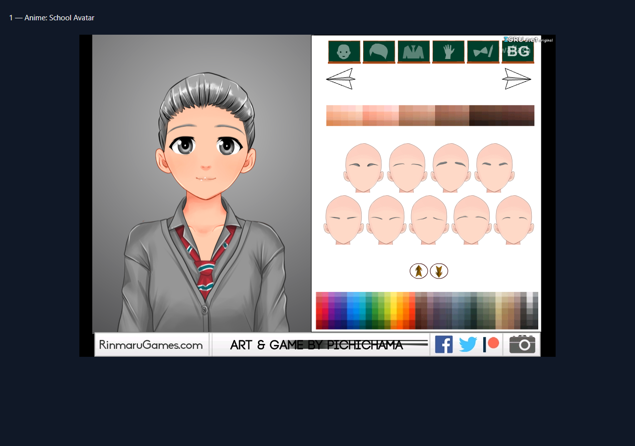 Anime: School Avatar during the isolated browser check