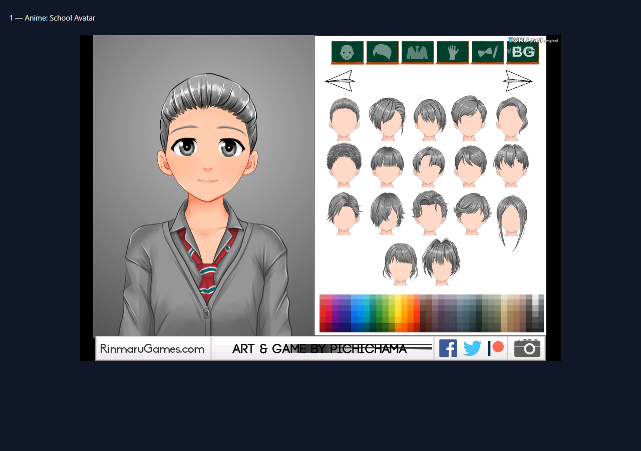 Anime: School Avatar during the isolated browser check